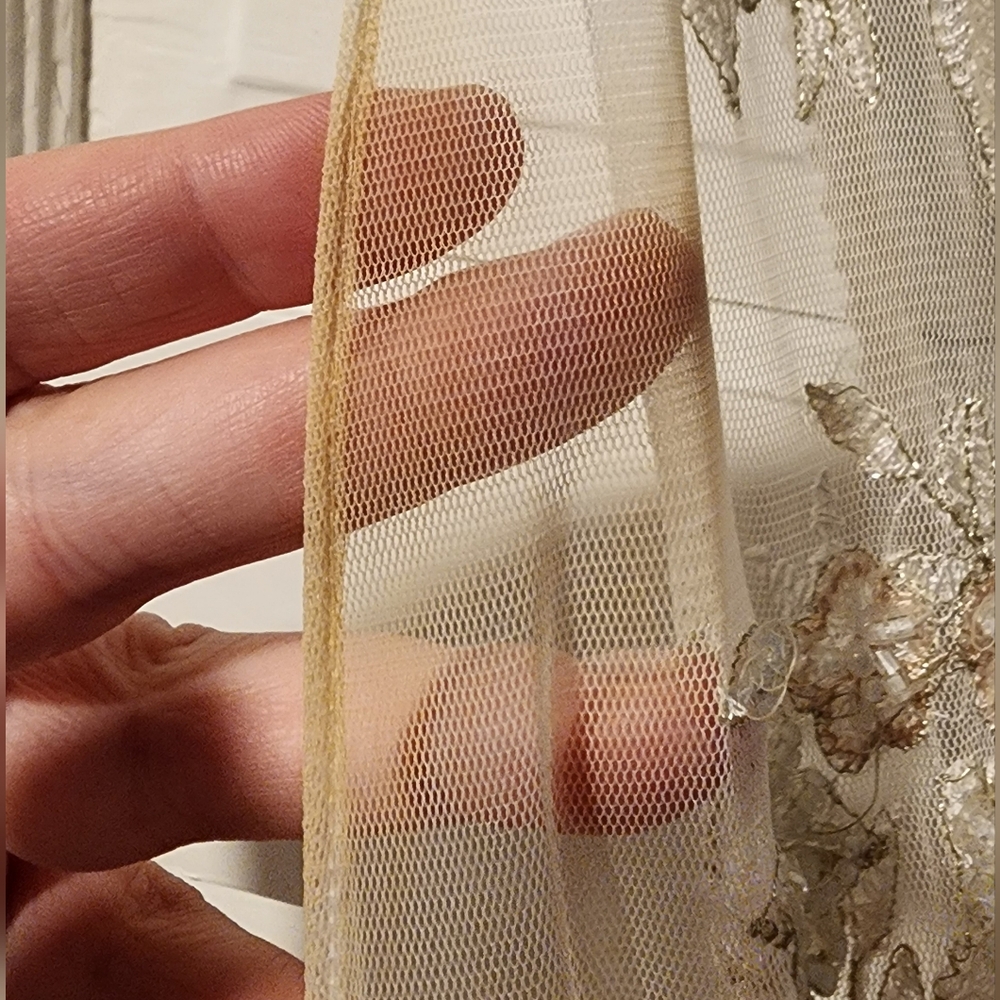 Free People Cream Pleated Sundress with Plunge Neckline - Picture 2 of 12